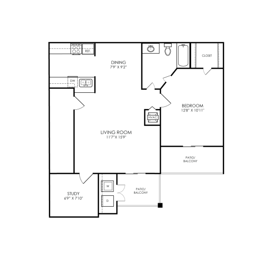 a black and white image of a room with a window at The Amberly Place
