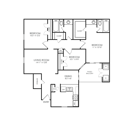 a black background with a white square in the middle at The Amberly Place