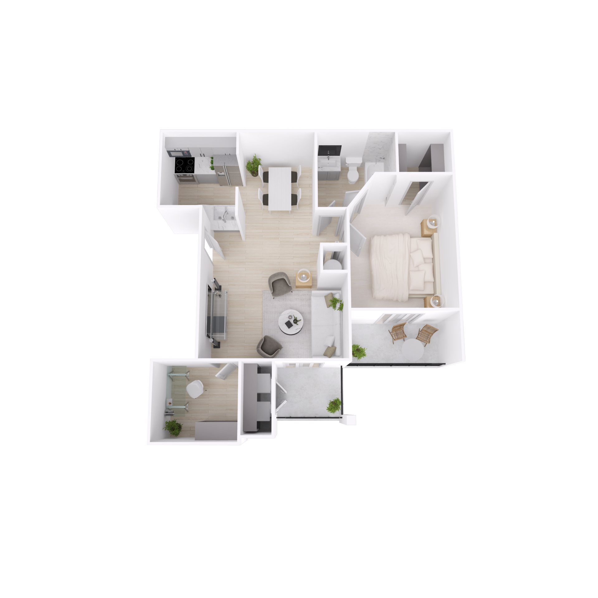 A4 Traditional - 3D Plan